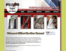 Tablet Screenshot of hilliardcleaners.com